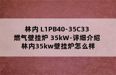 林内 L1PB40-35C33 燃气壁挂炉 35kW-详细介绍 林内35kw壁挂炉怎么样